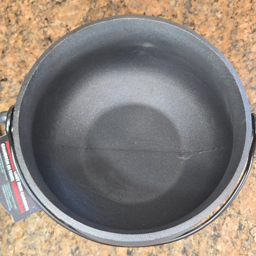 Smith and Clark Cast Iron Cauldron 6 QT BLACK 2026 Halloween Pre Seasoned